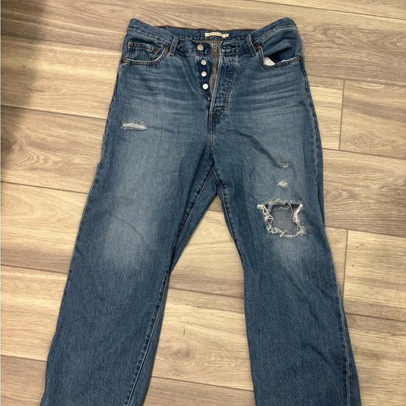 Levi’s Big E Ribcage Straight Jeans - Picture 1 of 4